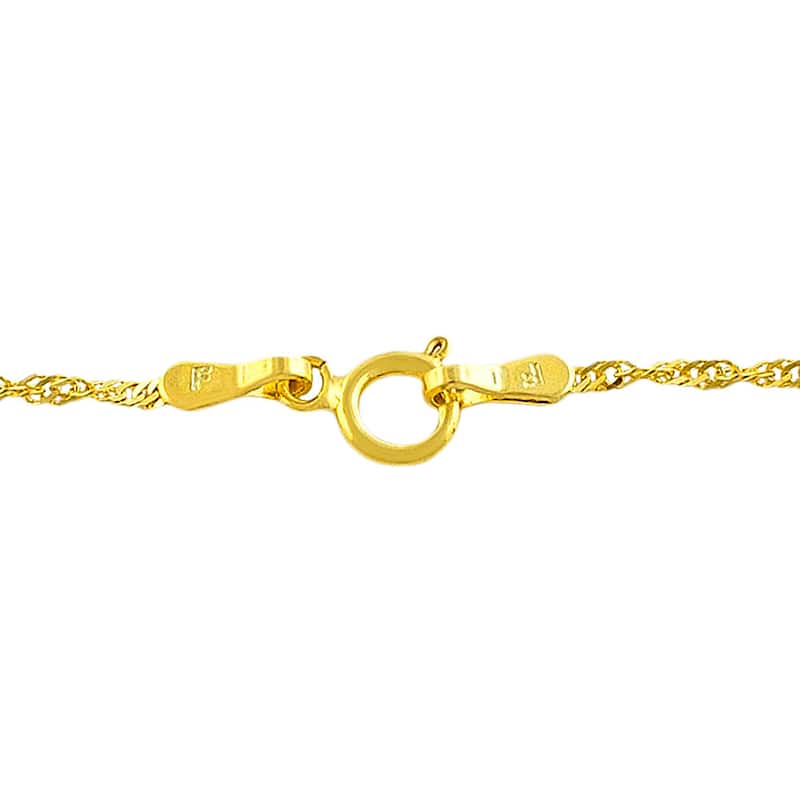 Fremada 14k Yellow Gold Singapore Chain Necklace (14-30 inch)