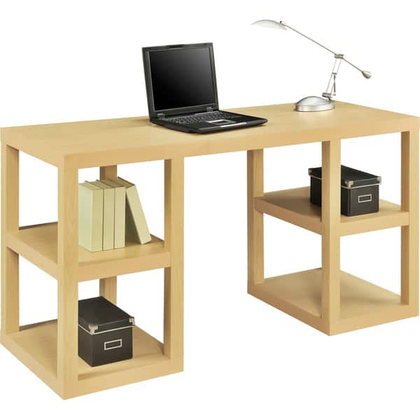 Shop Altra Deluxe Natural Parsons Desk Overstock 7315706