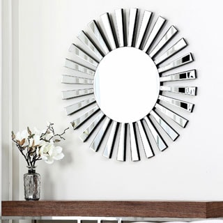 Abbyson Living Soleil Round Wall Mirror - Overstock - 7315966