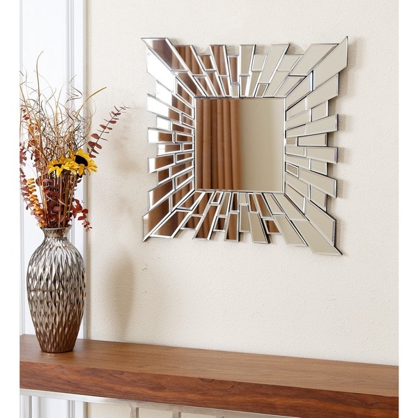 ABBYSON LIVING Empire Small Square Wall Mirror   Shopping