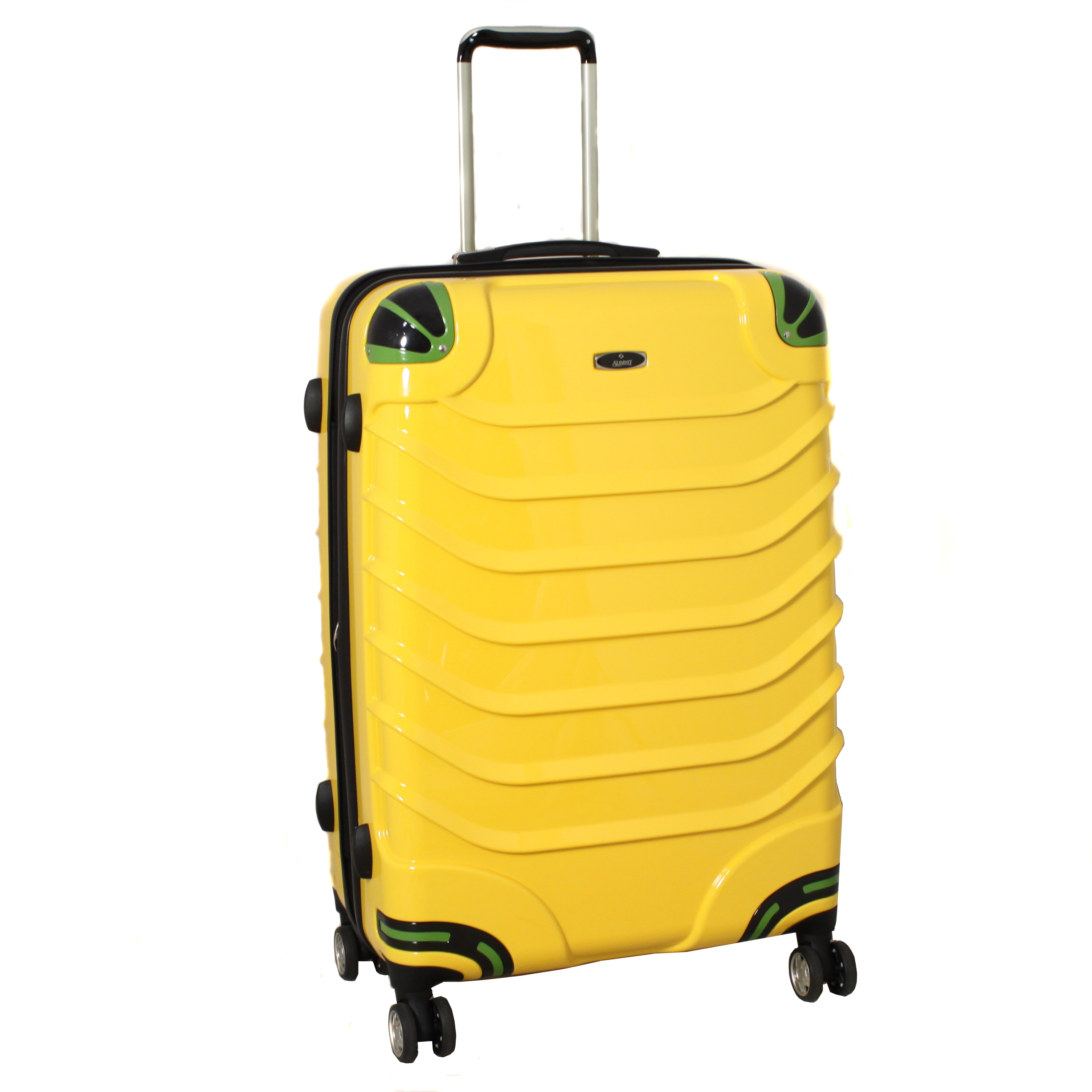 yellow spinner luggage