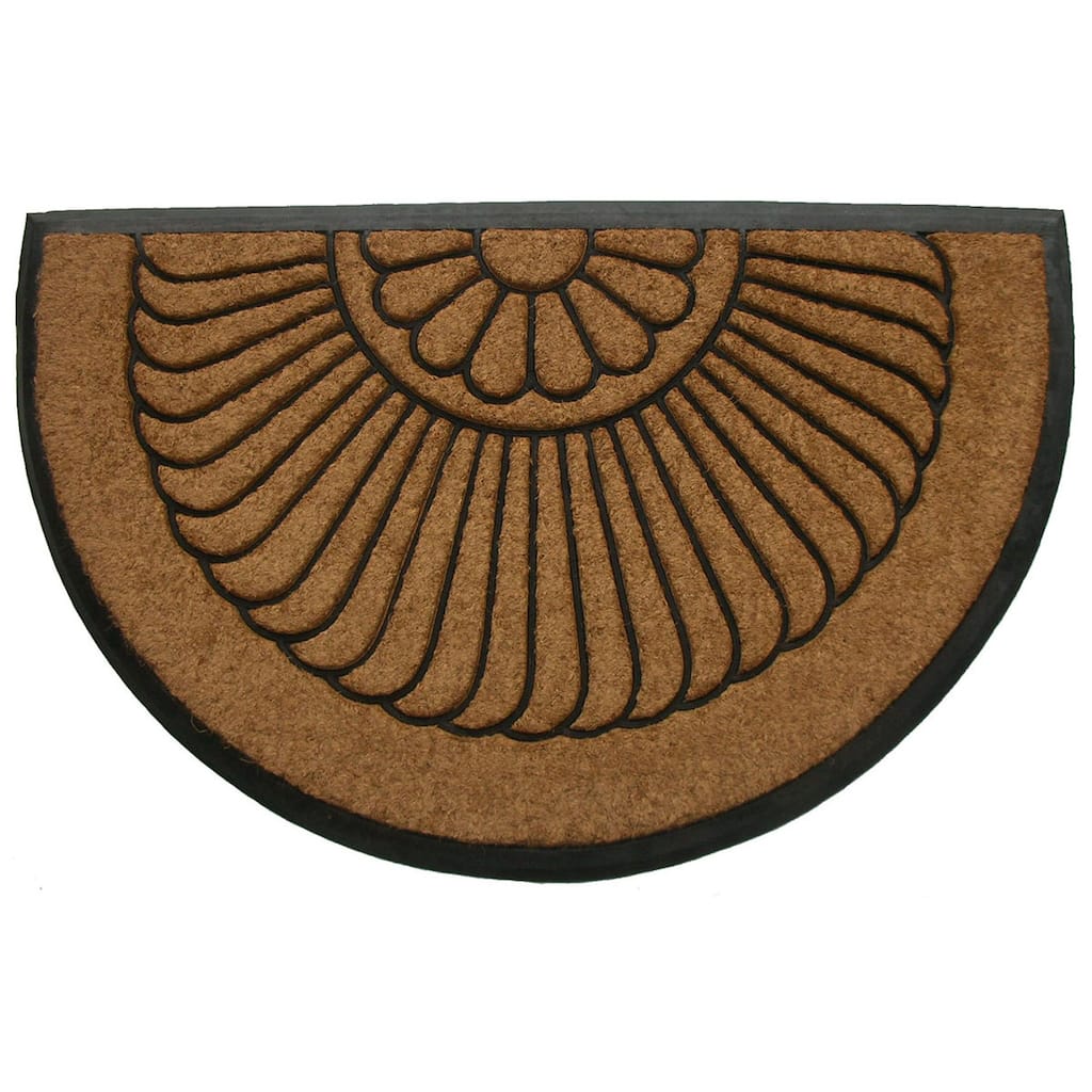 Tuff Brush Coir Rubber Door Mat Shell (24 x 36 inches)