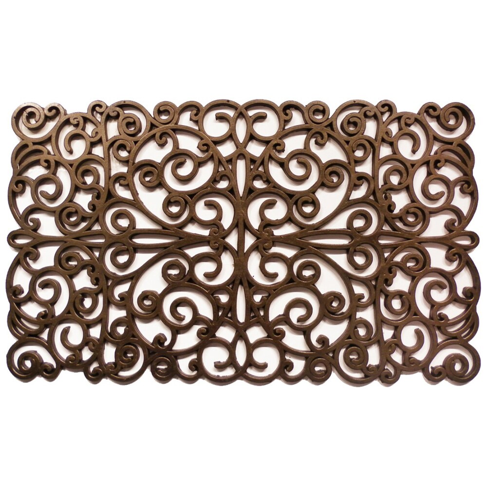 Shop Prestige Natural Rubber Bronze Finish Door Mat 18 X 30