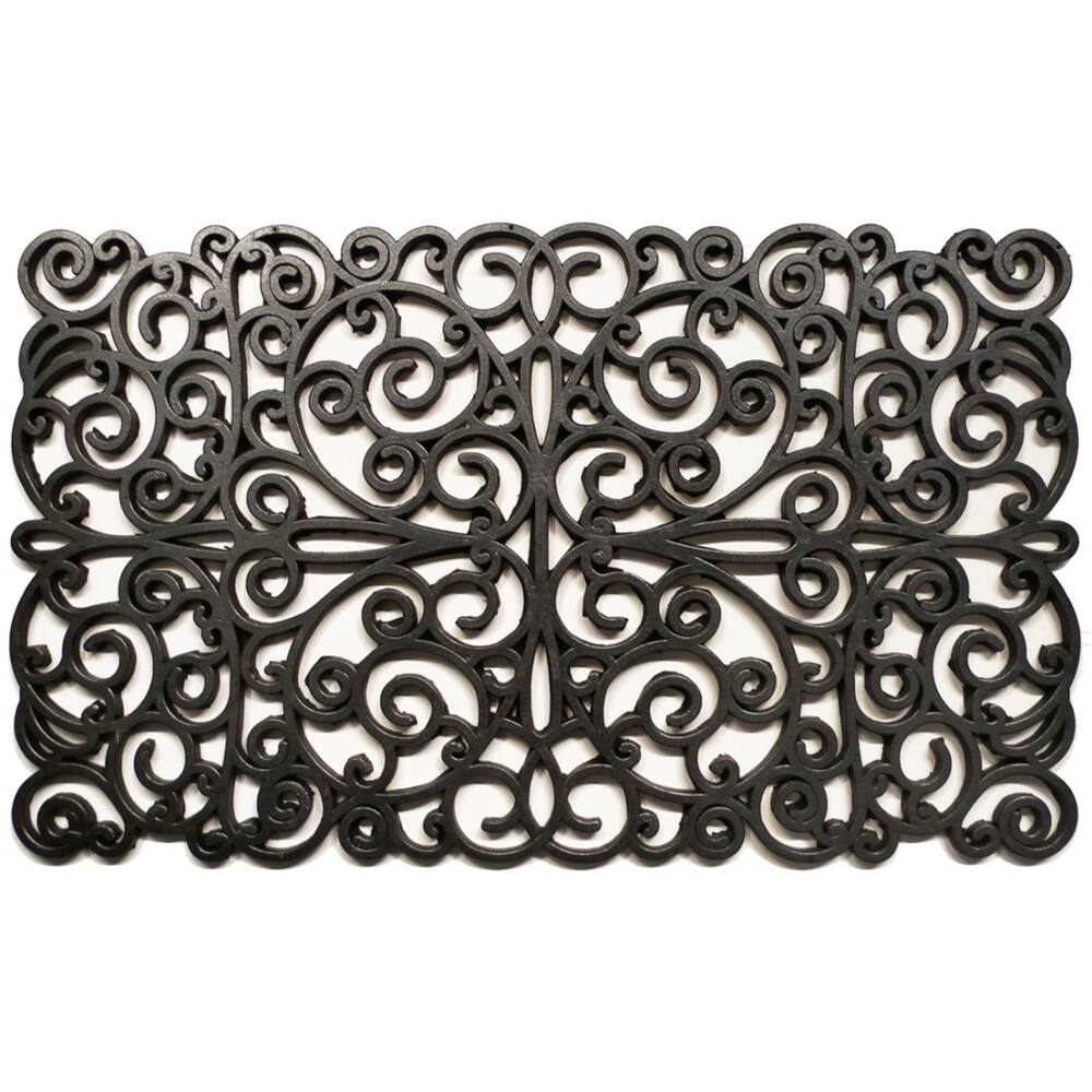 Prestige Natural Rubber Silver Finish Door Mat (18 x 30)