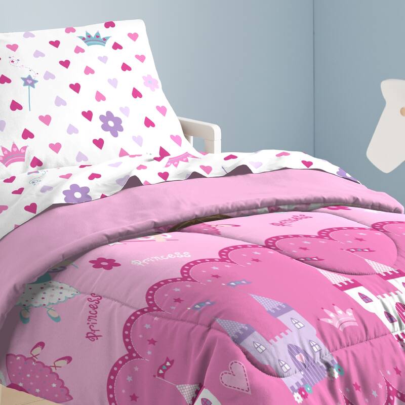 Dream Factory Magical Princess Twin 5-piece Bed in a Bag with Sheets