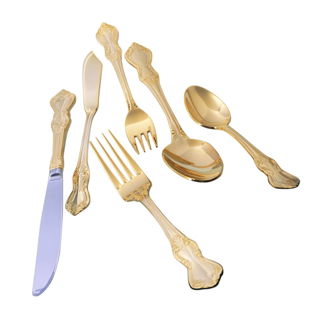 Crown Royal Gold 21 Piece Flatware Set