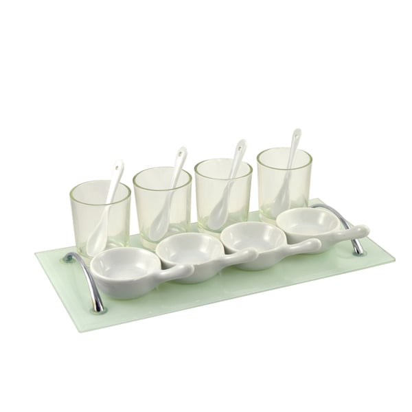 Mise En Bouche 13 Piece Tasting Set 10 Strawberry Street Serving Platters/Trays