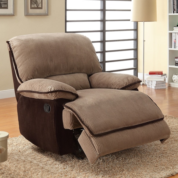 Shop Tribecca Home Selena Brown Corduroy Chair Free Shipping Today