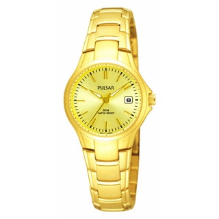 Pulsar Women's Goldtone Stainless Steel Dress Watch Pulsar Women's Pulsar Watches