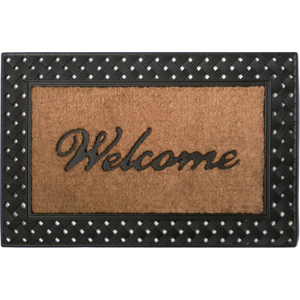 Tuff Brush Coir & Rubber Welcome Rectangle Mat (2' x 3')