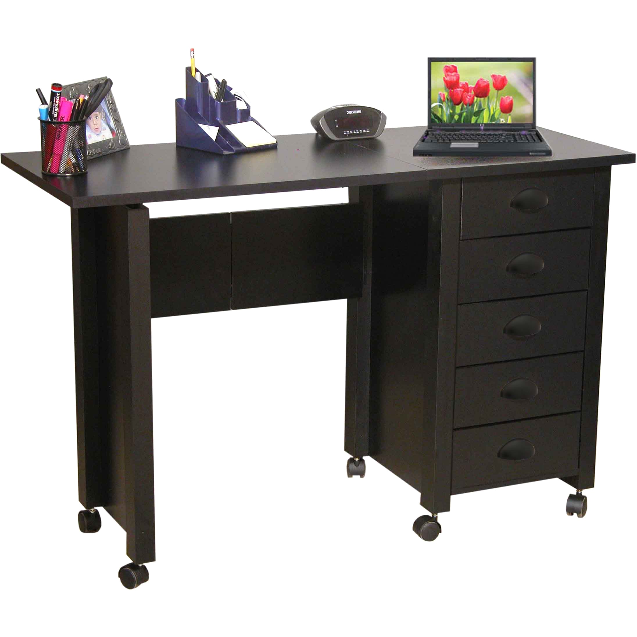 Shop Venture Horizon Black Mobile Desk And Craft Center Sewing