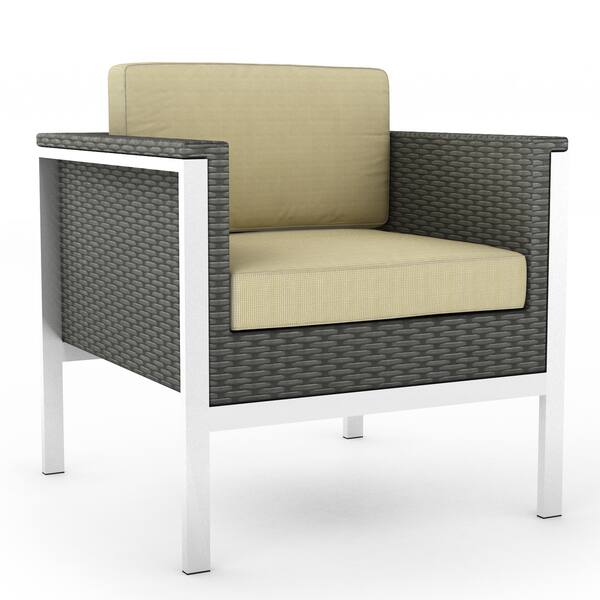 Shop Sonax Lakeside 4 Piece Patio Furniture Set In River Rock Weave Overstock 7317923