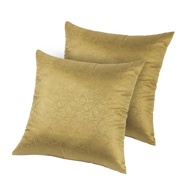 Shop Hotel Madison Silk Jacquard Down Like Decorative Pillows Set