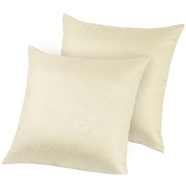 Shop Hotel Madison Silk Jacquard Down Like Decorative Pillows Set
