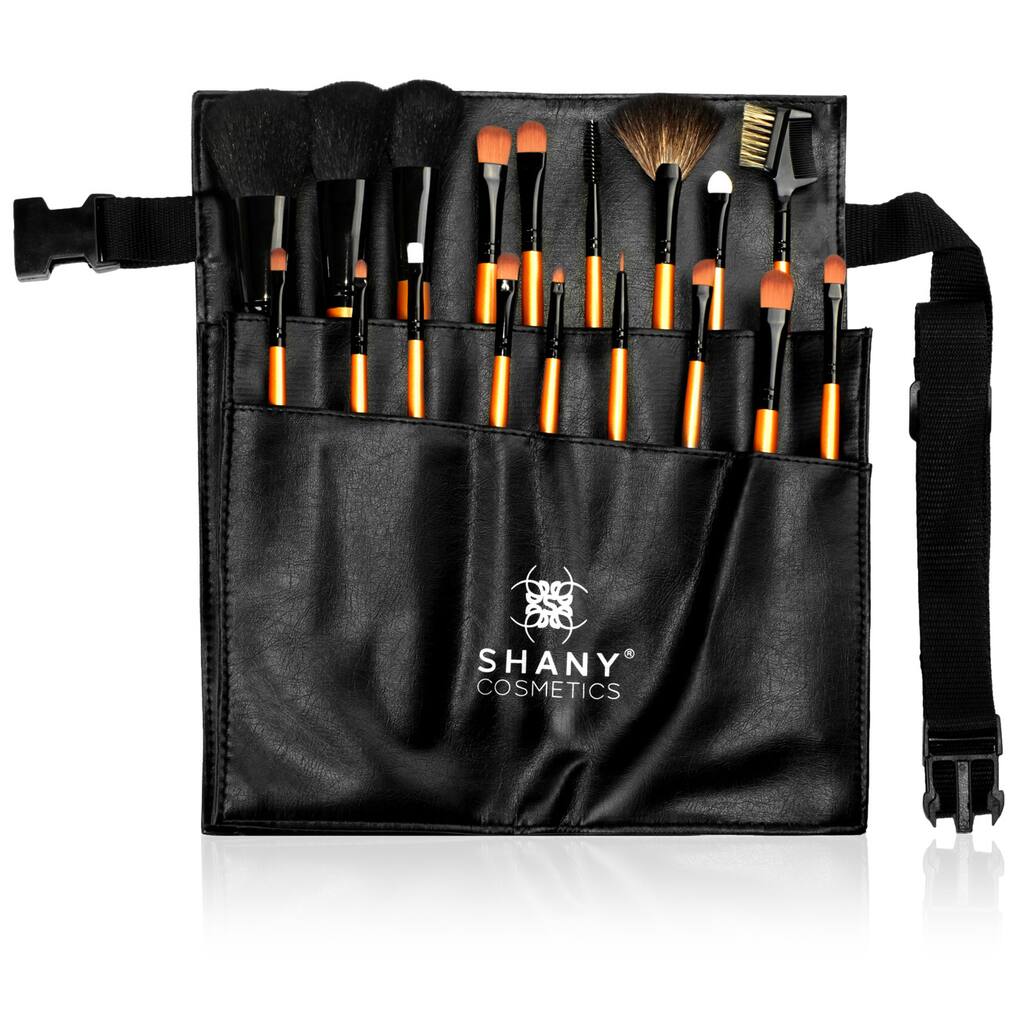 Shany 18-piece Pro Makeup Brush and Apron Set
