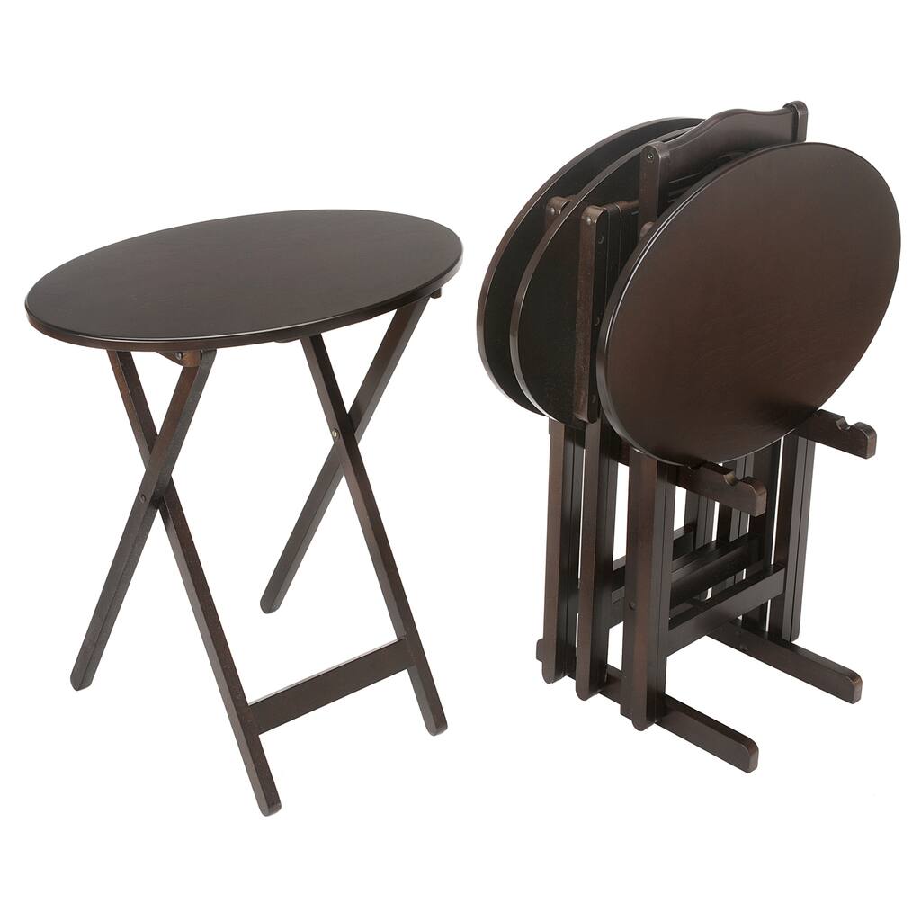 Bianco Collection Furniture 5-piece Tray Table Set