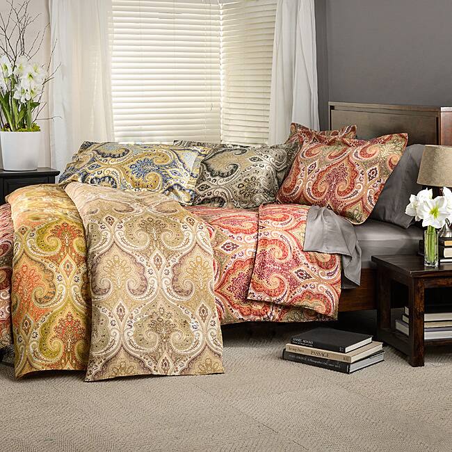 Milano Paisley Cotton Duvet Cover Set
