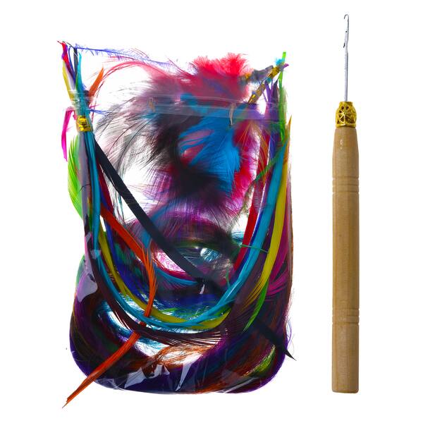 Shop Shany Synthetic Feather Hair Extension Kit 100 Pieces