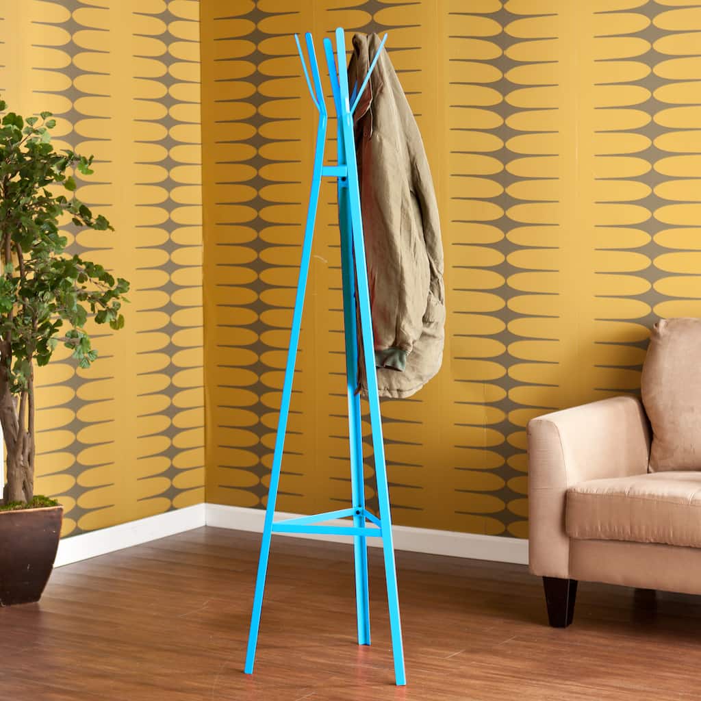 SEI Furniture Brayden Blue Metal Hall Tree