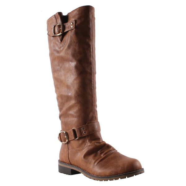 Shop Elegant by Beston Women's 'Dillian-7' Boots - Free Shipping Today ...