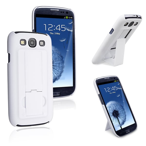 BasAcc White Snap on Rubber Coated Case for Samsung Galaxy SIII / S3 BasAcc Cases & Holders