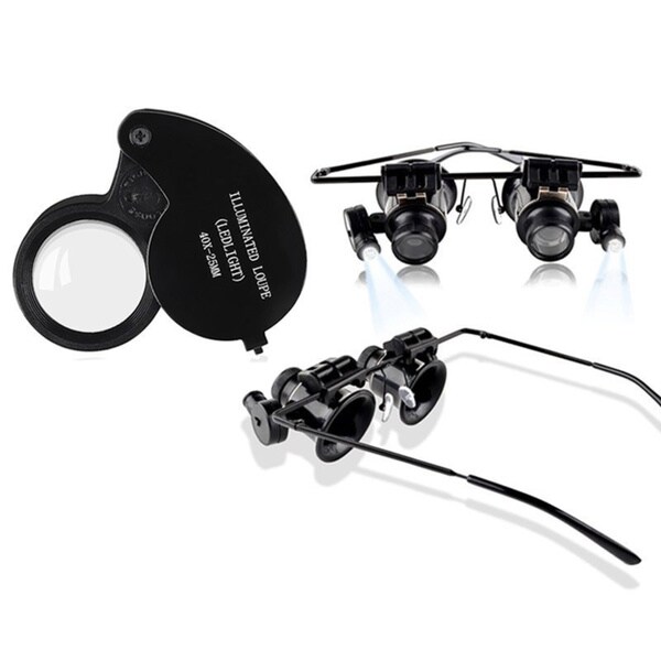 Shop INSTEN 40X Magnifying Glass with LED Light Jewelry Loupe - On Sale ...