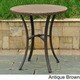 International Caravan Barcelona Resin Wicker/Aluminum 28-inch Round Outdoor Bistro/Side Table - Thumbnail 4