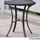 International Caravan Barcelona Resin Wicker/Aluminum 28-inch Round Outdoor Bistro/Side Table - Thumbnail 2