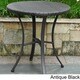 International Caravan Barcelona Resin Wicker/Aluminum 28-inch Round Outdoor Bistro/Side Table - Thumbnail 1