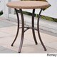 International Caravan Barcelona Resin Wicker/Aluminum 28-inch Round Outdoor Bistro/Side Table - Thumbnail 3