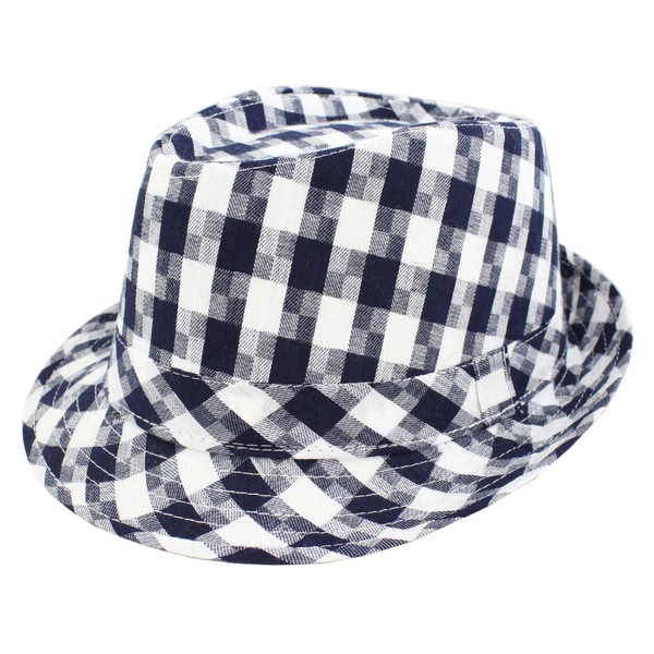 mens plaid fedora hats