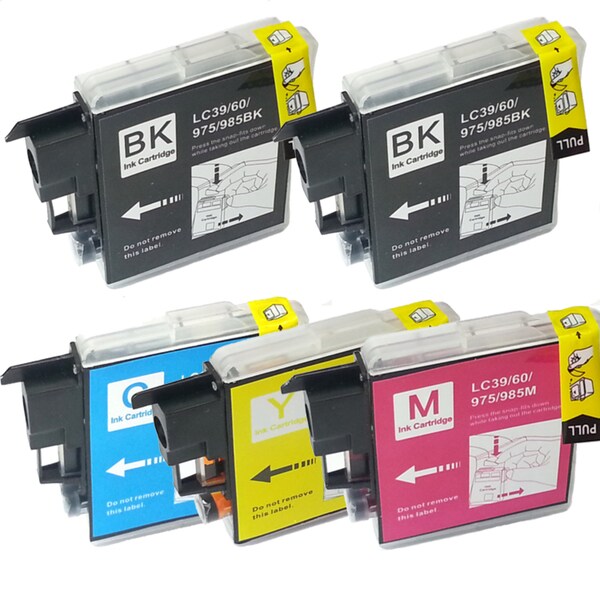 Brother LC-39 Compatible Black / Color Ink Cartridges (Pack of 5)