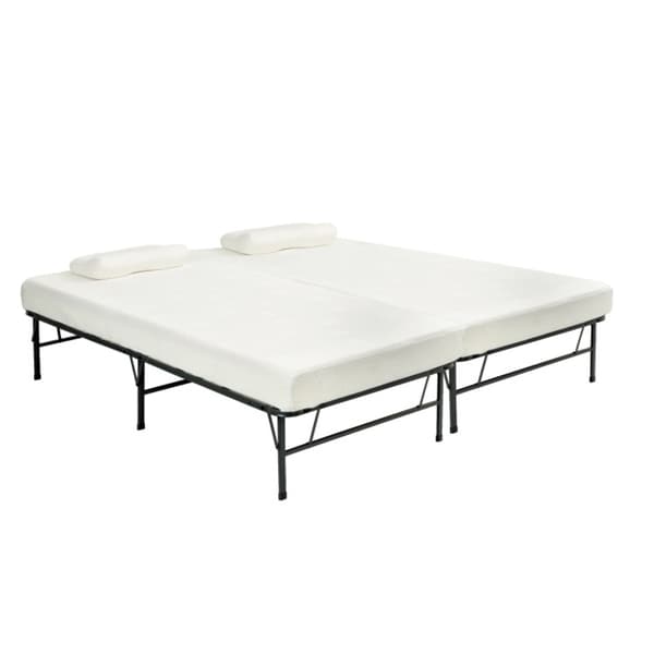 Pragma Bi Fold Split King with Memory Foam Mattress   14792377