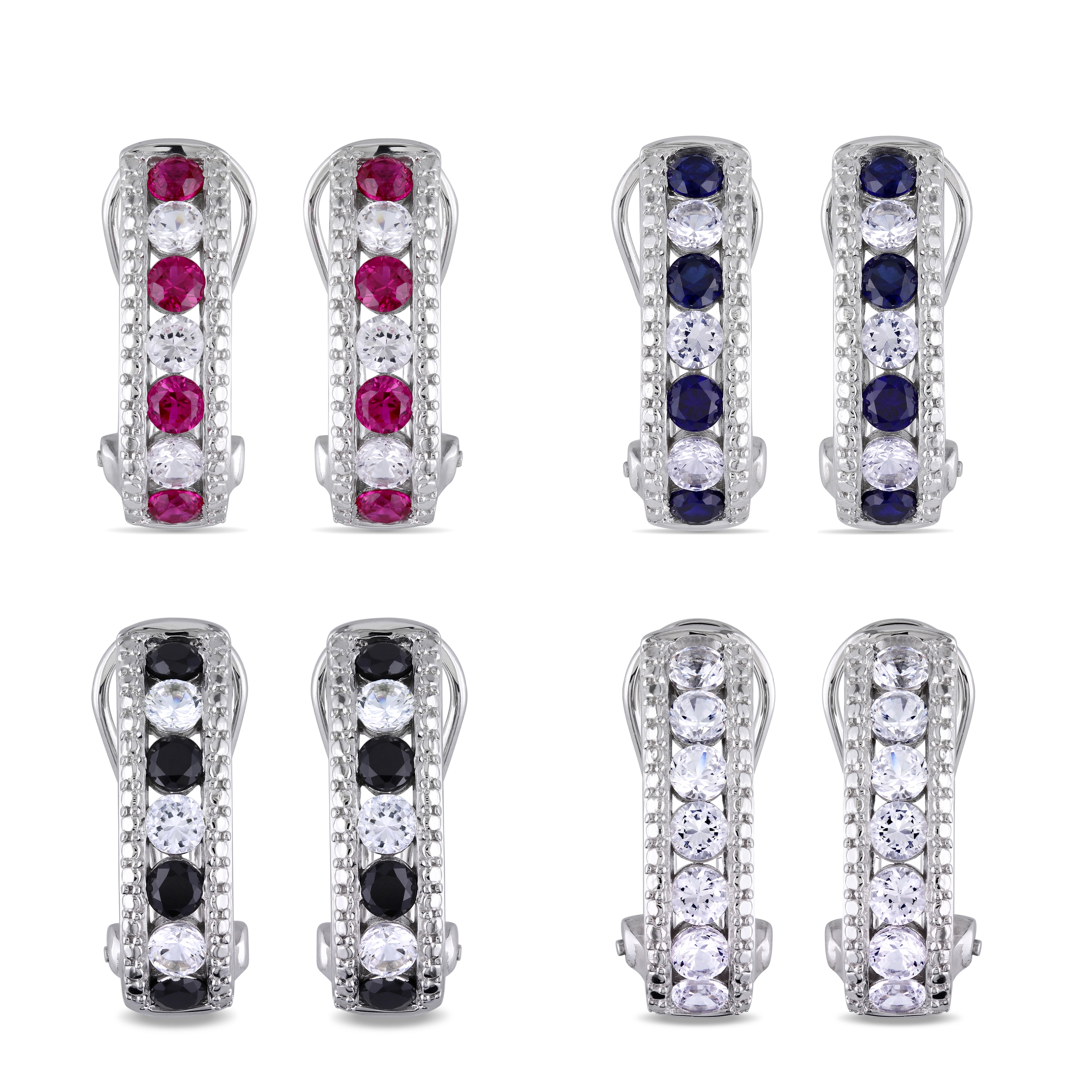 Channel Earrings Buy Cubic Zirconia Earrings, Diamond