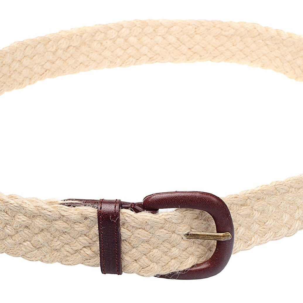 American Apparel Unisex Jute And Leather Belt