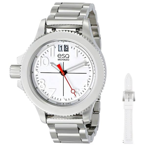 Shop Esq By Movado 07101404 Fusion Women S White Dial Stainless