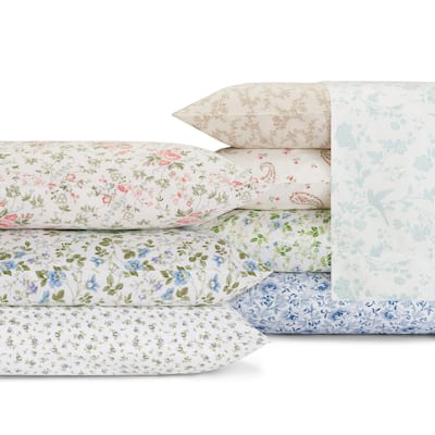 Laura Ashley 300 TC Cotton Bed Sheet Set.