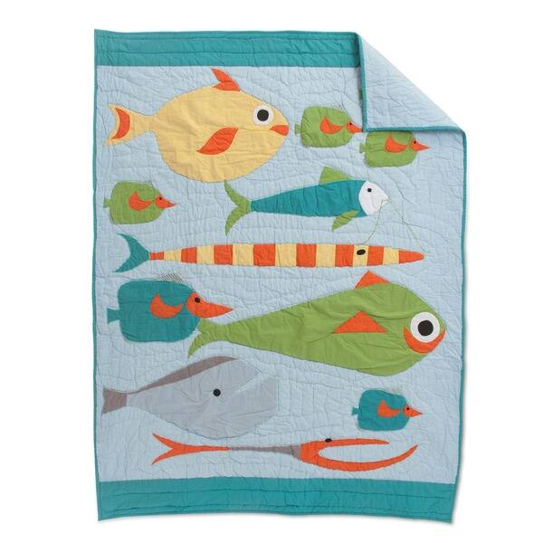 slide 1 of 1, Cottage Home Finding Fisher Crib Quilt