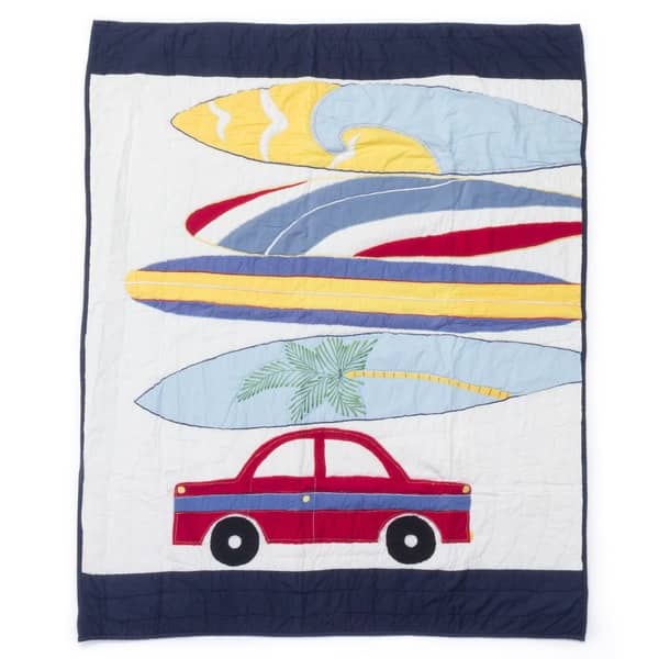 slide 1 of 1, Cottage Home Catch A Wave Baby Quilt