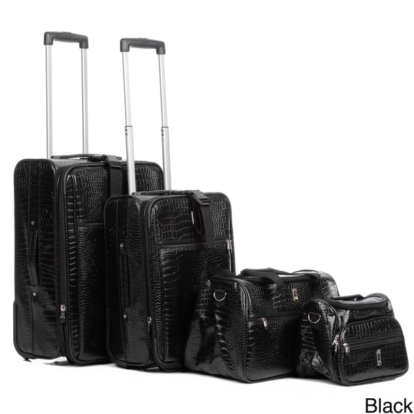 Travel Concepts by Heys Giana Croco 4-piece Luggage Set - Overstock ...