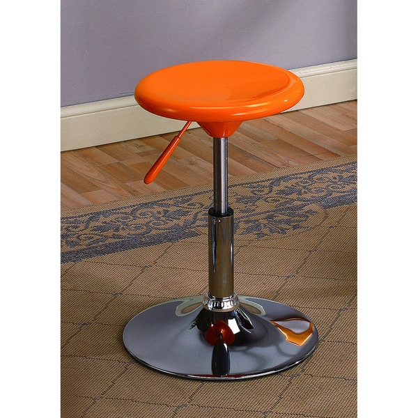 K&B Orange Chrome Finish 20 inch Bar Stools (Set of 5) Bar Stools