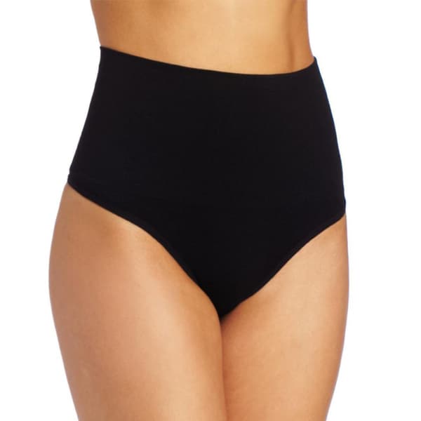 Stanzino Women's Black Girdle Thong Panties Stanzino Shapewear