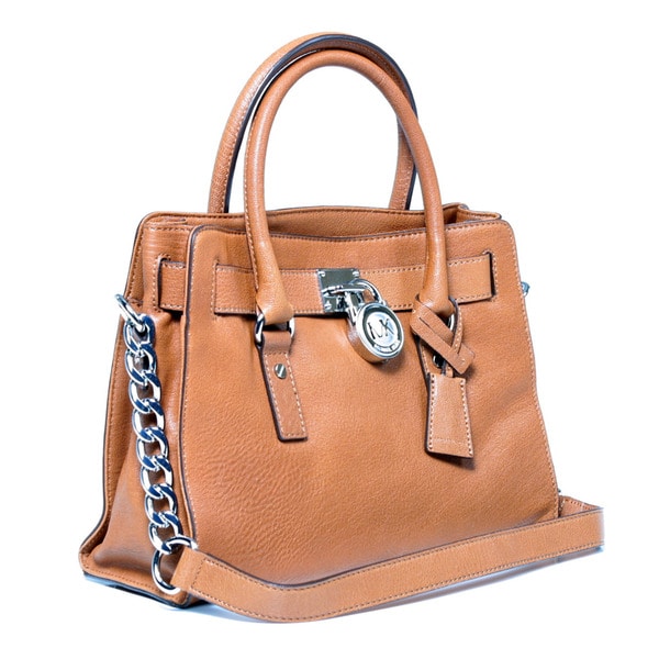 Shop MICHAEL Michael Kors Hamilton Leather Satchel Bag - Free Shipping ...