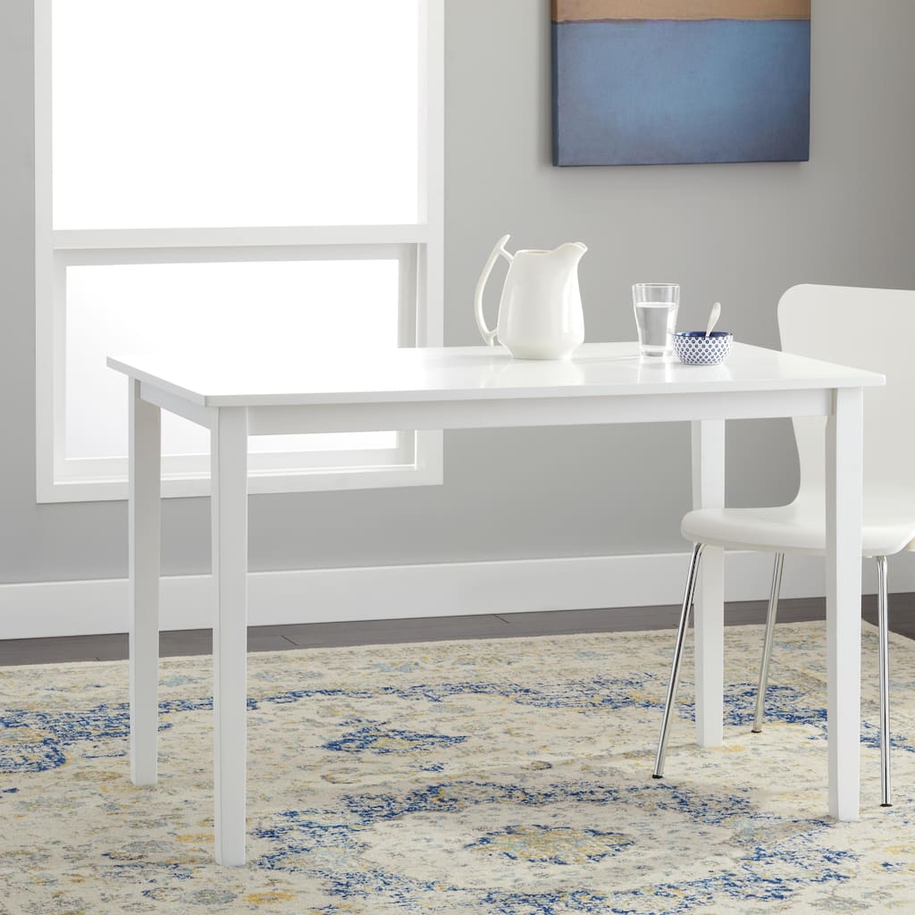 Simple Living Shaker Dining Table in White