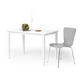 Simple Living Shaker Dining Table in White - Thumbnail 1