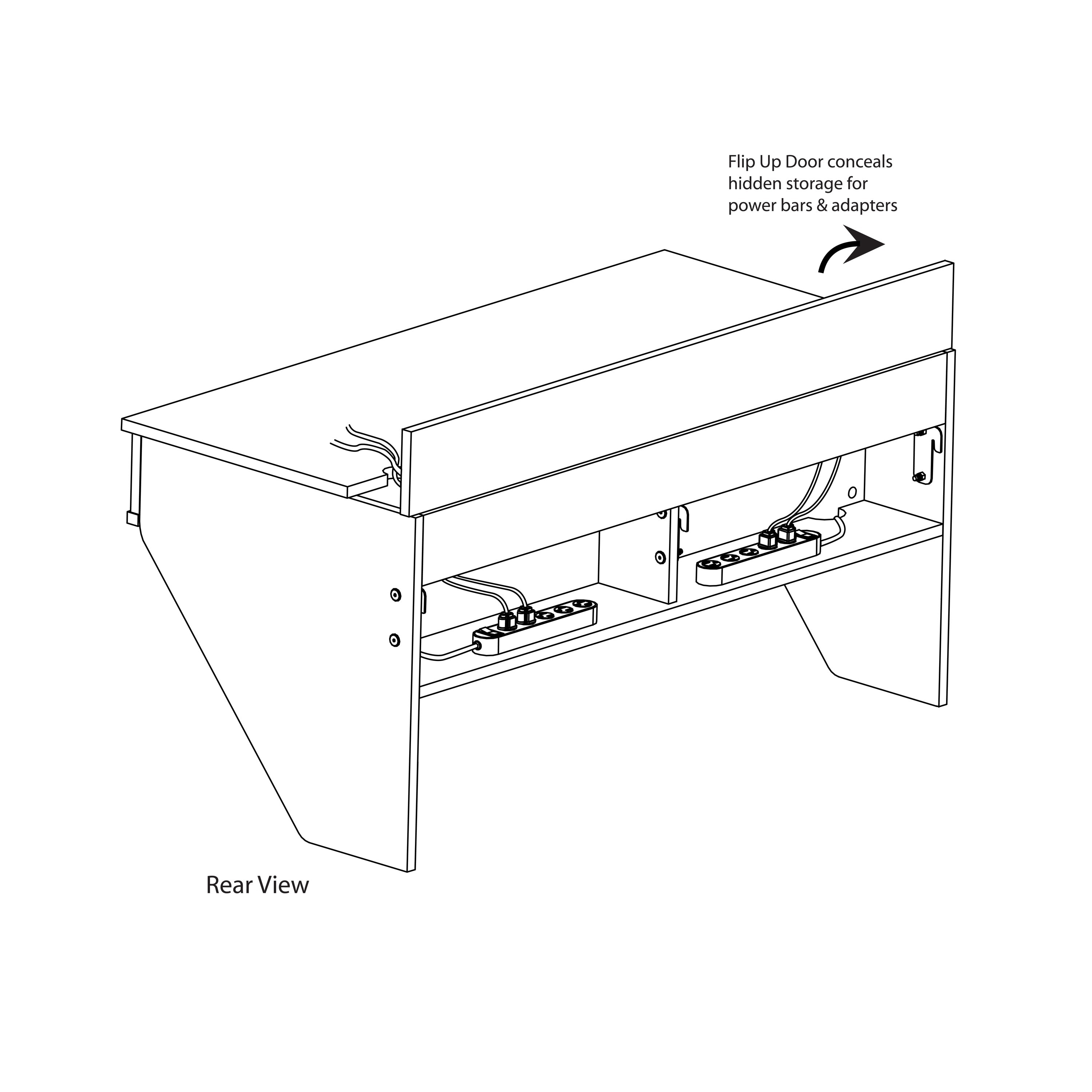 Shop Prepac Soho White Designer Floating Desk Free Shipping