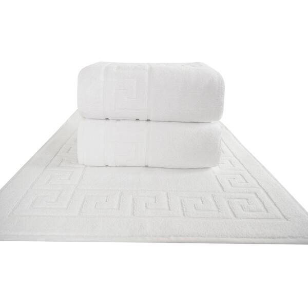 Clic Turkish Towel Greek Key Pattern Hotel Bathmat Clic Turkish Towel Greek Key Pattern