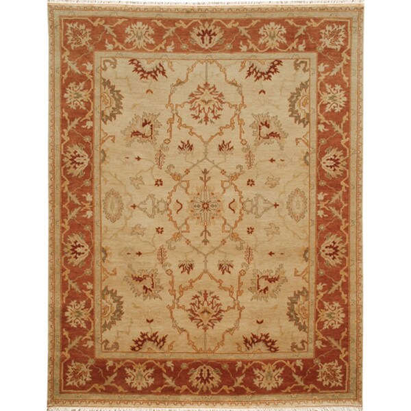 Hand-knotted Oriental Soft Gold Wool Area Rug (2' x 3') - 14796322 ...