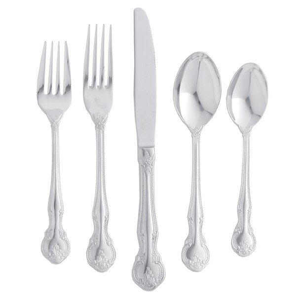 Maison Luxe 18/10 'Baroque' 65-piece Flatware Set