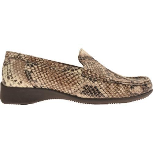 Women's Ara Ann 50145 Tan Snake Print Ara Slip ons